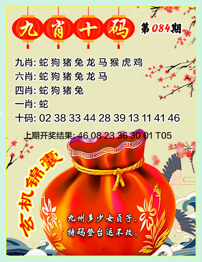084期九肖十码[图]